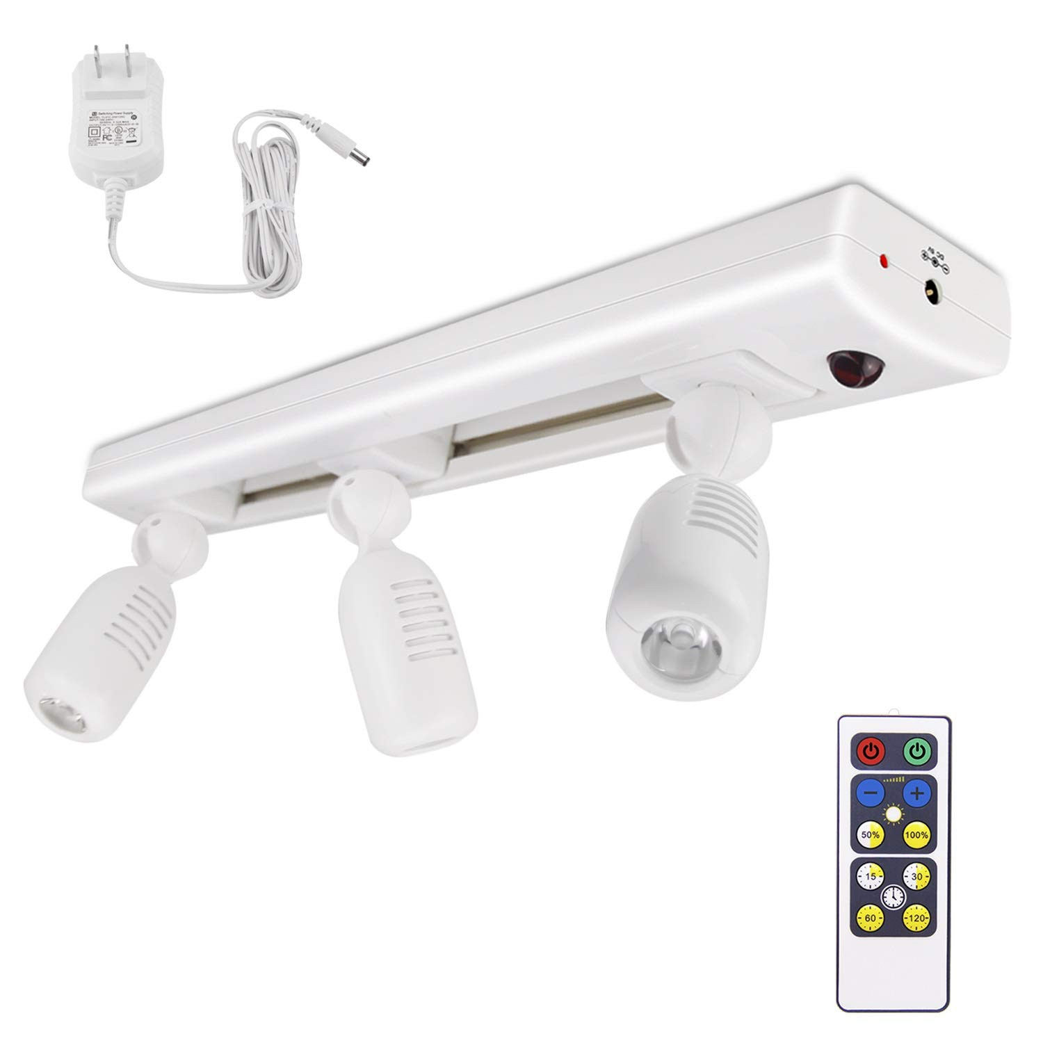 BIGLIGHT LED Track Light, Dimmable Accent Lighting with Rotatable Heads, Plug in Spotlight with R... | Amazon (US)