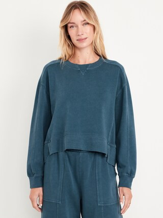 Oversized SoComfy Seamed Sweatshirt | Old Navy (US)