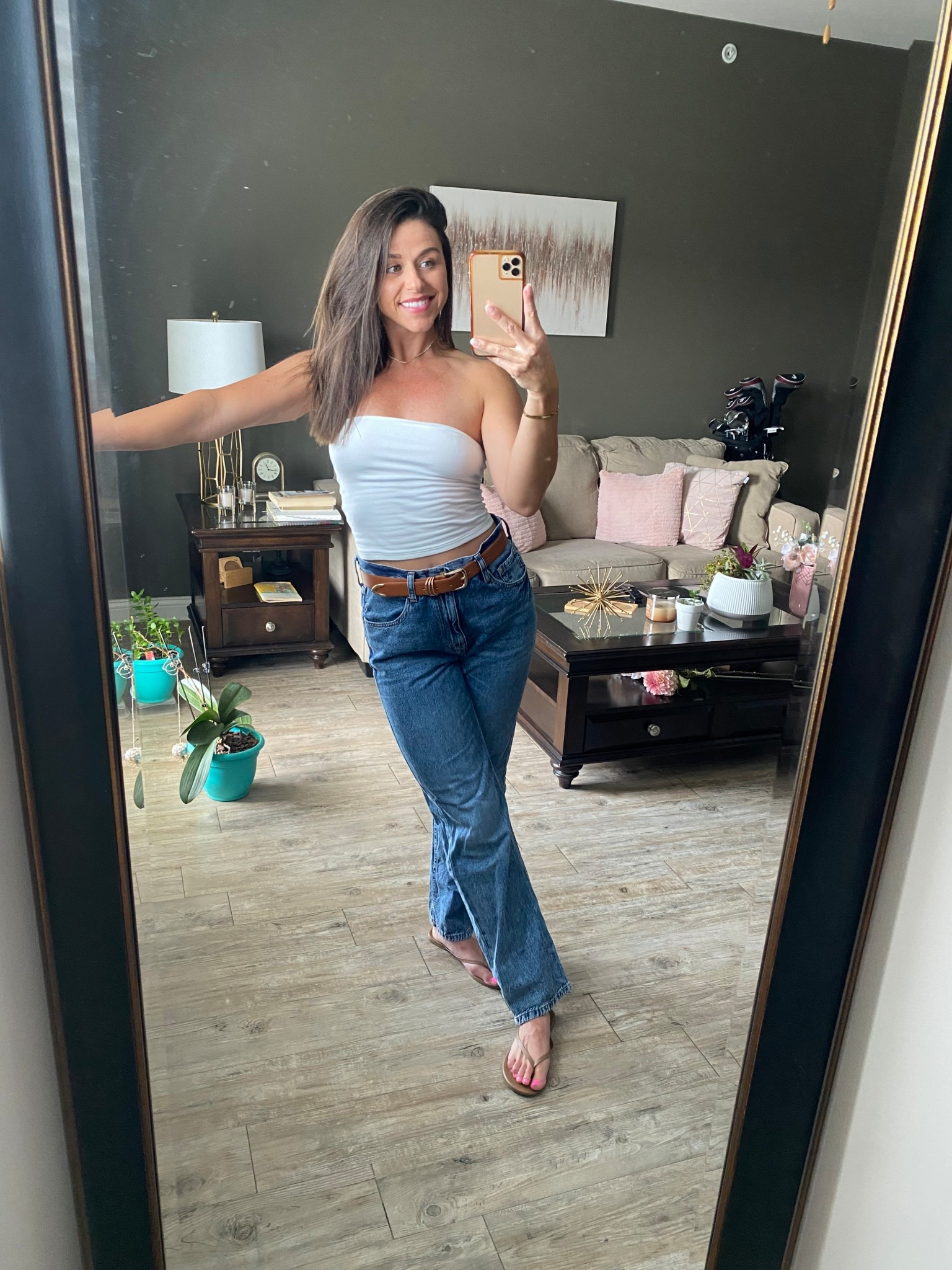 Love this simple, casual outfit with baggy jeans and tube top for my daily errand runs

#LTKFindsUnder50 #LTKShoeCrush #LTKStyleTip