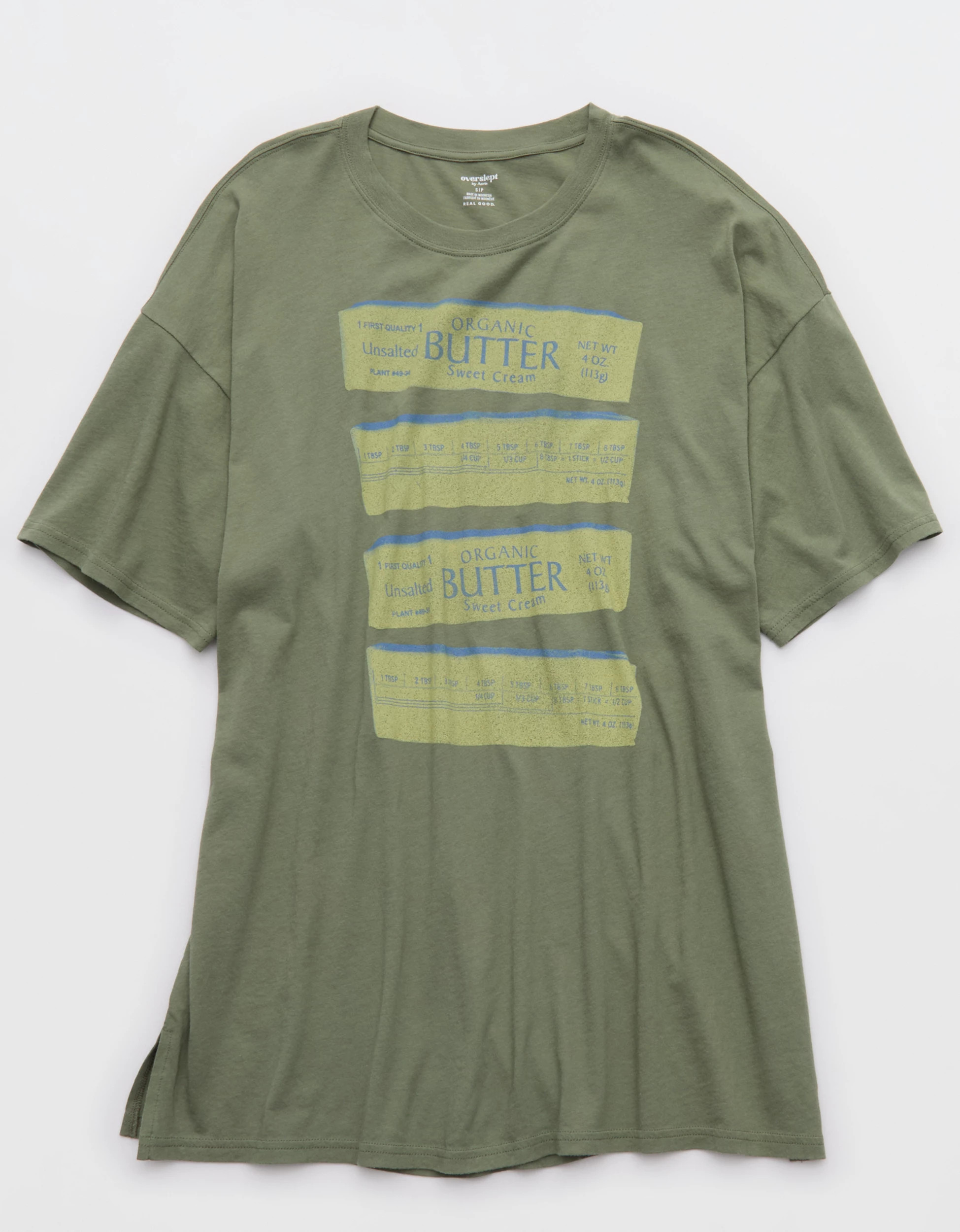 OVERSLEPT by Aerie Sleep Happens Night Tee | Aerie