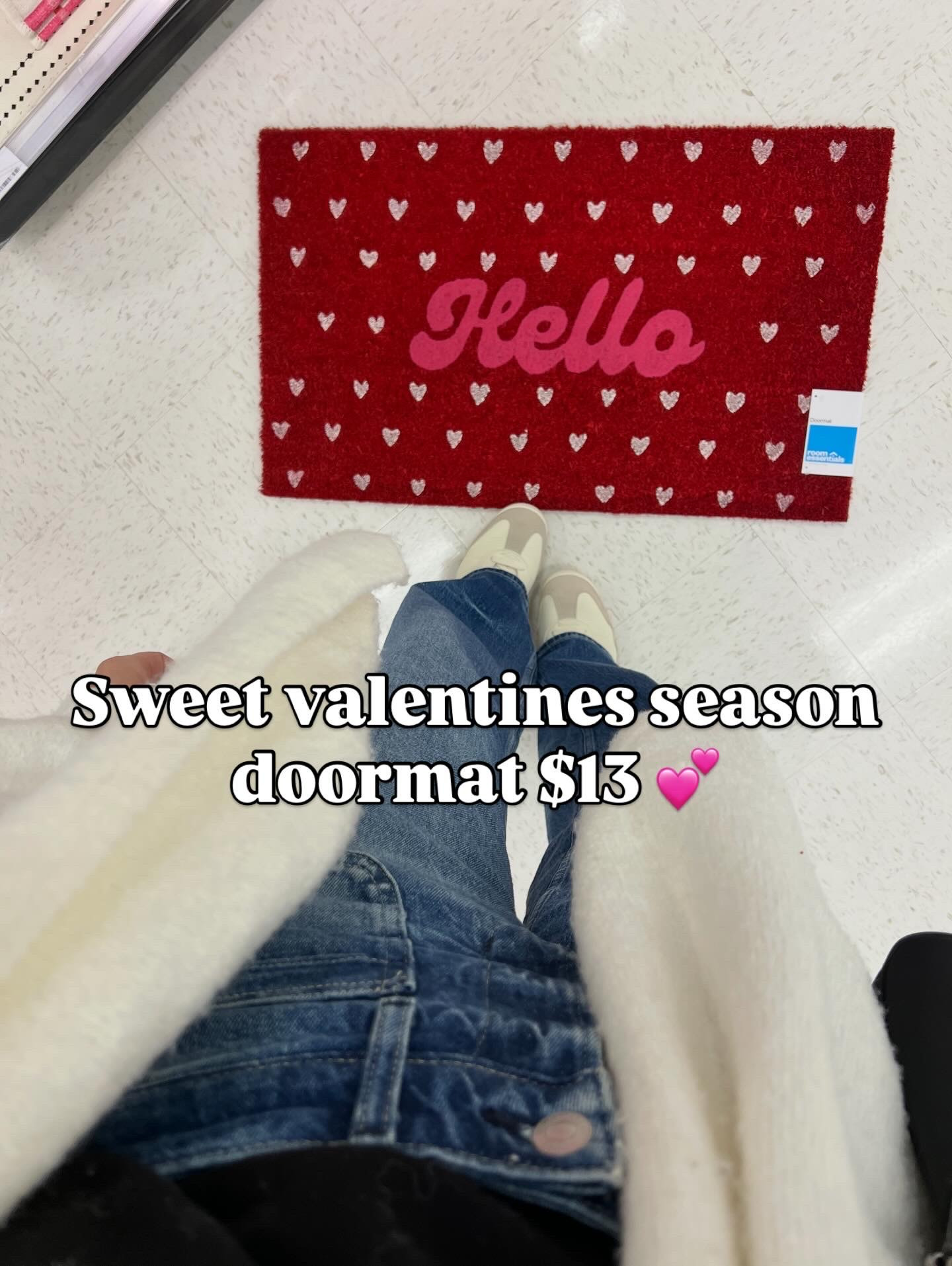 Cutest door mat $13 at Target! Valentine’s Day hearts front door porch decor 

#LTKHome