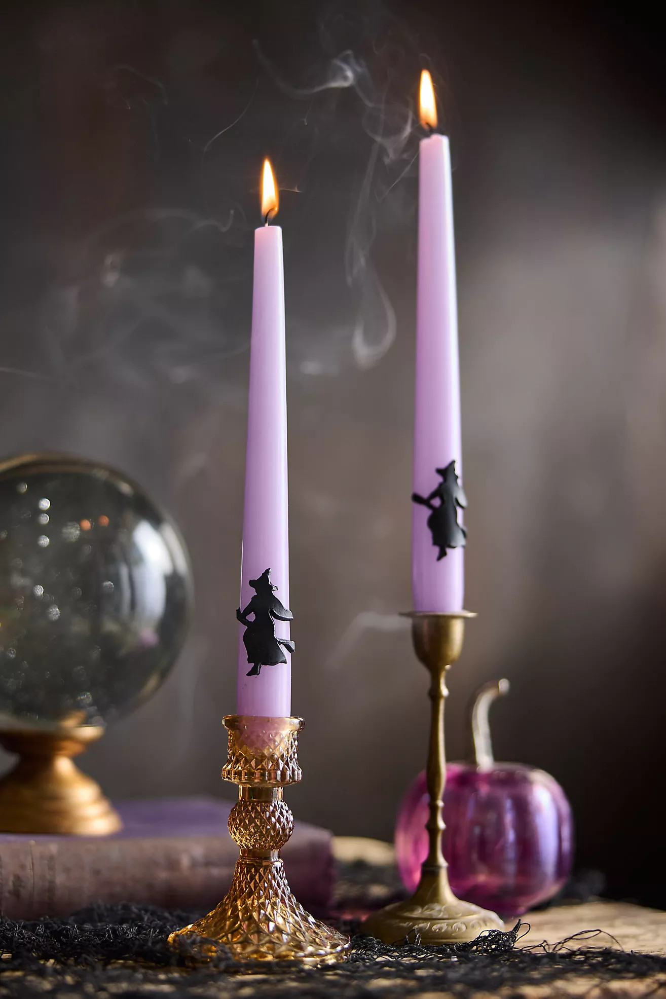 Witch + Broomstick Taper Candles, Set of 2 | Anthropologie (US)