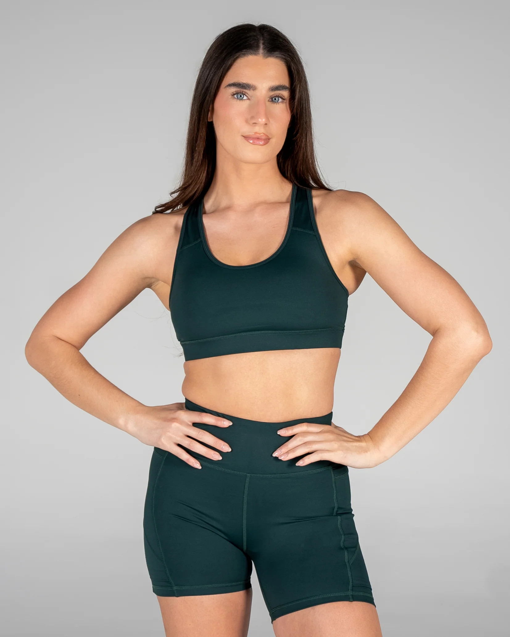 Lux Sarah Sports Bra - Juniper | Senita Athletics