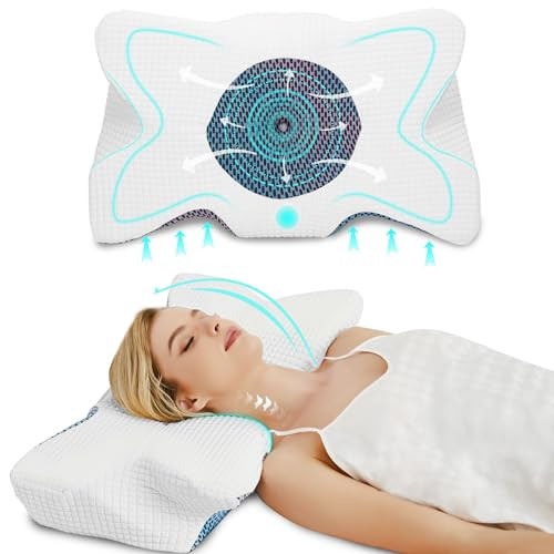 Cervical Neck Pillow for Pain Relief,Neck Pillows for Sleeping,Ergonomic Memory Foam Cervical Pillow for Neck and Shoulder Support,Contour Bed Pillows for Side, Back & Stomach Sleepers with Pillowcase | Amazon (US)