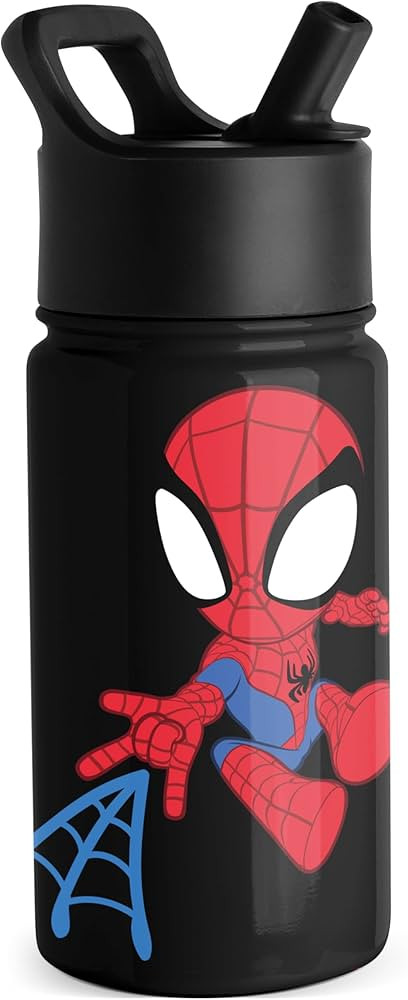 Simple Modern Spiderman Kids Water Bottle with Straw Lid | Marvel Insulated Stainless Steel Reusa... | Amazon (US)