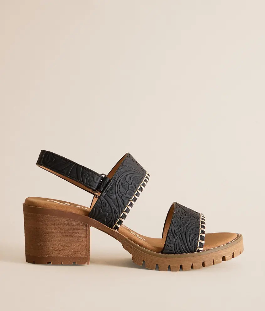 Penny Whipstitch Heeled Sandal | Buckle