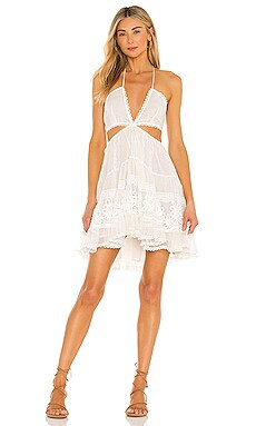 ROCOCO SAND Ame Mini Dress in White from Revolve.com | Revolve Clothing (Global)