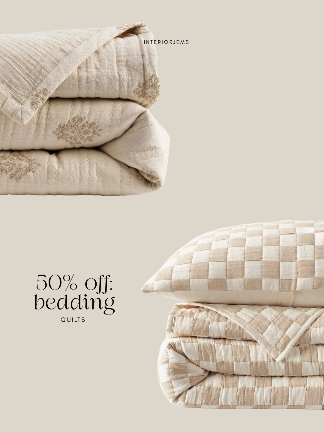 Grab these quilts on sale for Labor Day 50% off from L.L. Bean checkered quilt quilt jacquard quilt

#LTKHome #LTKSaleAlert