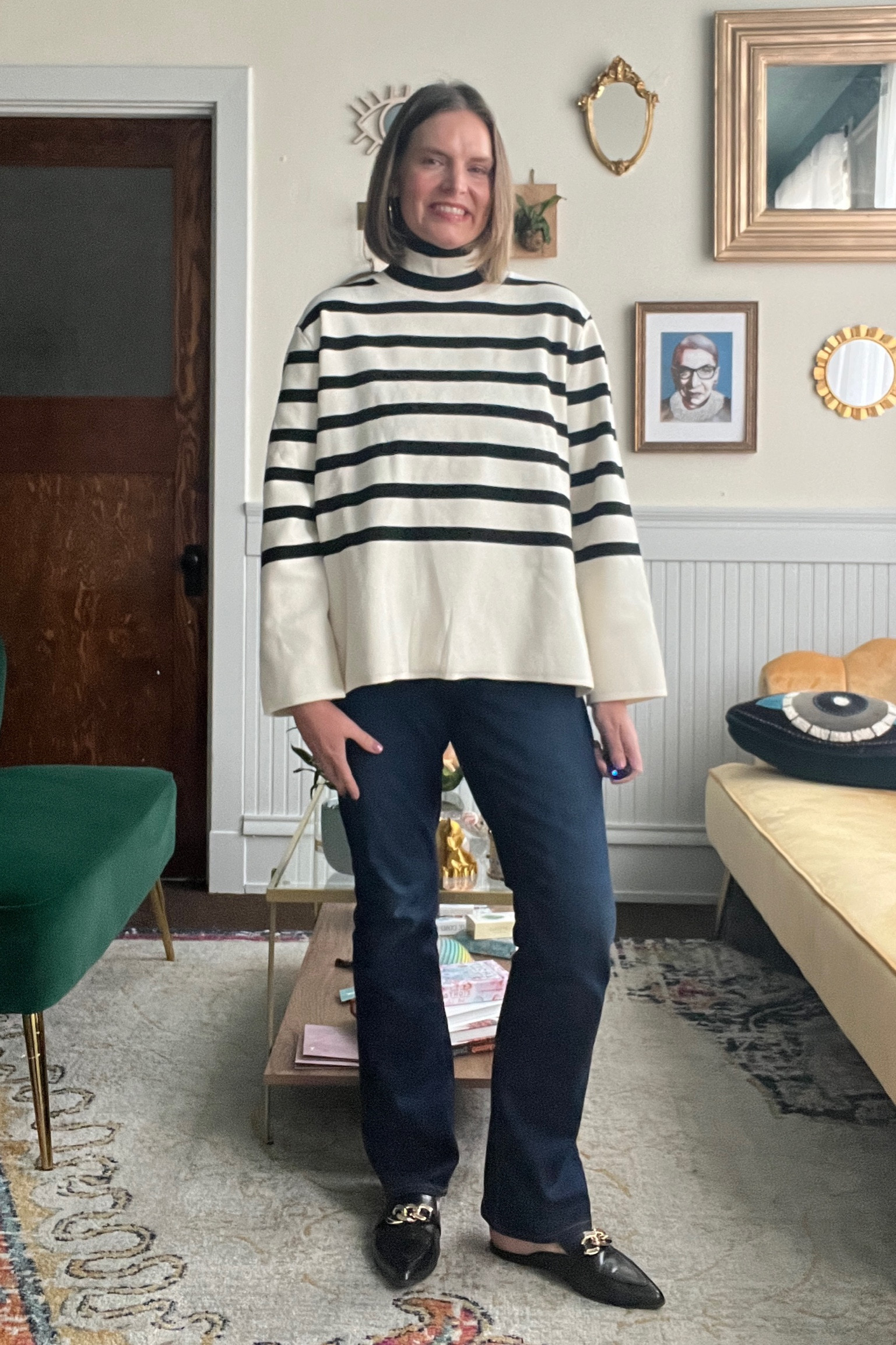 Striped sweater for fall 

#LTKSeasonal #LTKover40 #LTKmidsize