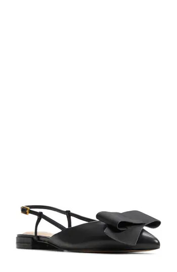 Ted Baker Emma Pointed Toe Slingback Flat in Black Multi at Nordstrom Rack, Size 11 | Nordstrom Rack