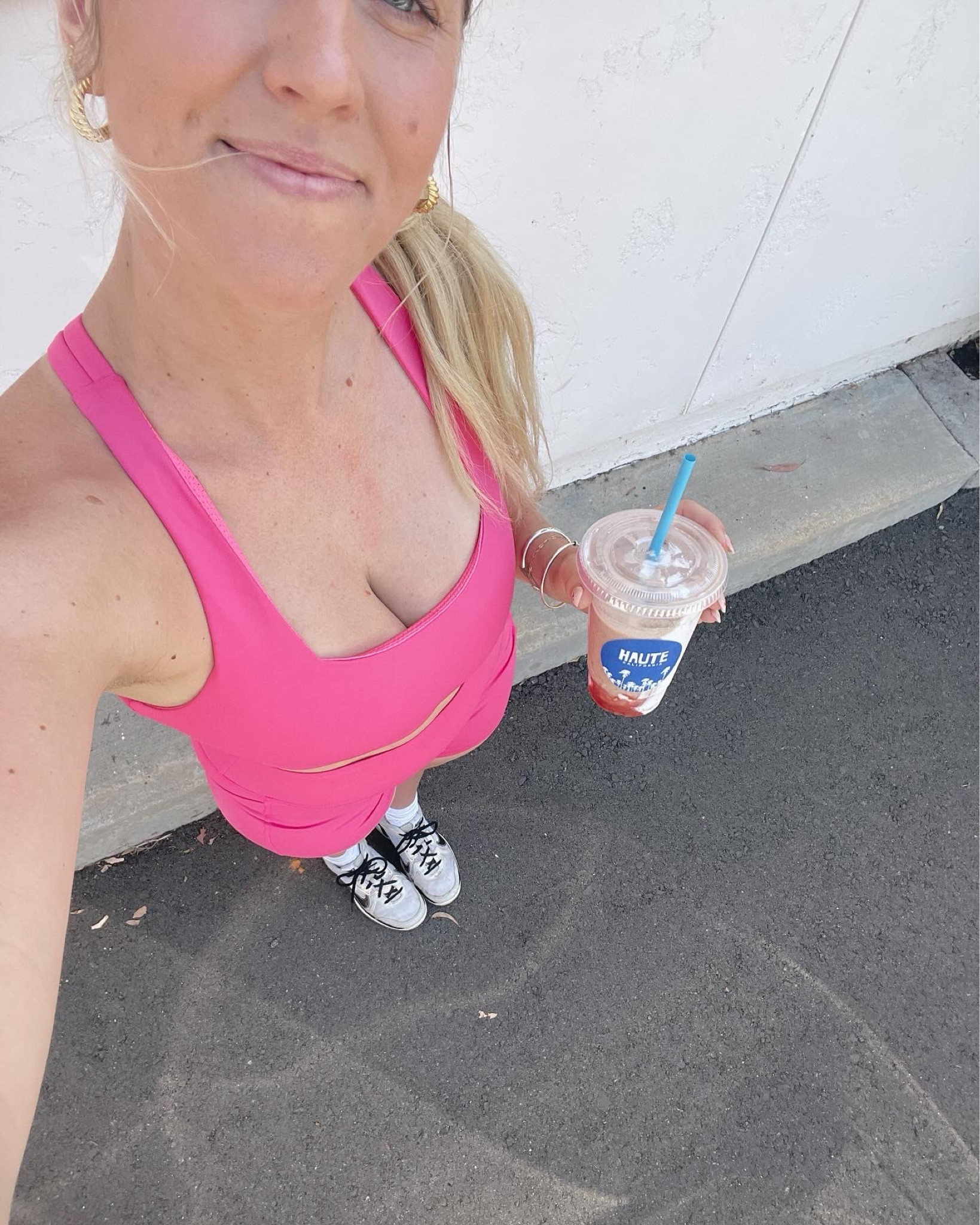 Pink matching workout set. Senita Athletics. Use code: typeonetypehappy for 15% off 

#LTKActive #LTKfitness #LTKfindsunder50