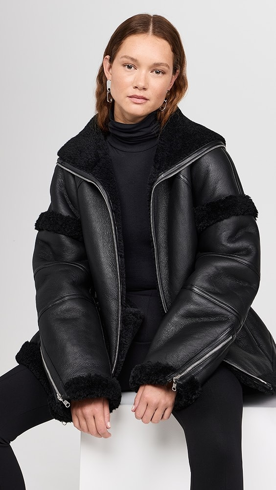 Helmut Lang Apex Teddy Jacket | Shopbop | Shopbop