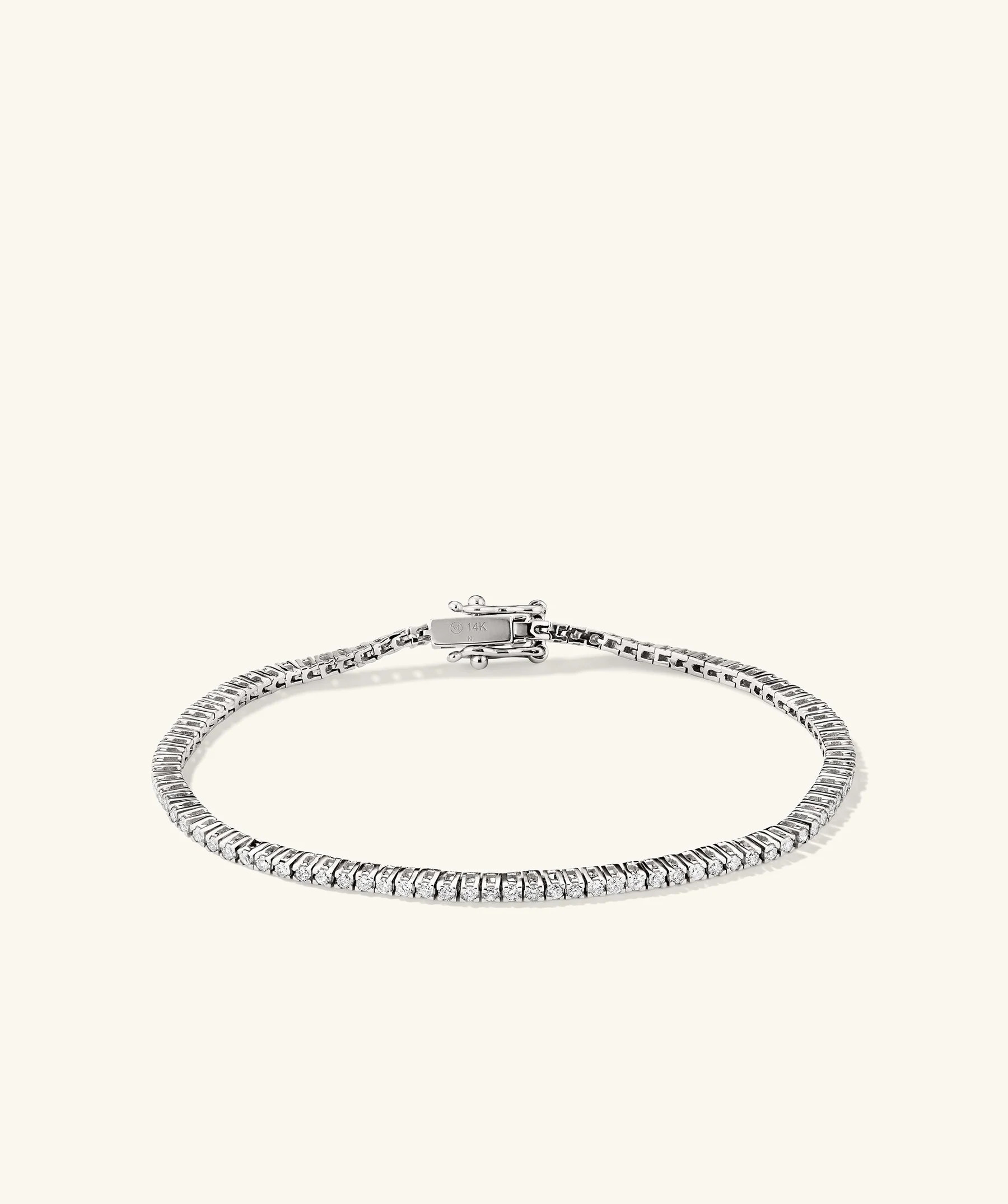 Diamond Tennis Bracelet 1.3mm | Mejuri Fine Crew