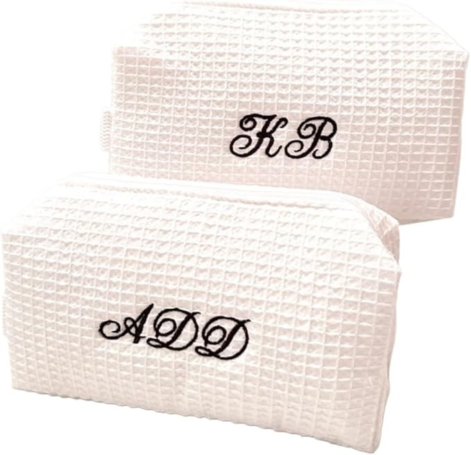 Personalized Waffle Travel Cosmetic Bag,Custom Name Embroidered Toiletry Bag,for Women,Mom,Dad,Br... | Amazon (US)