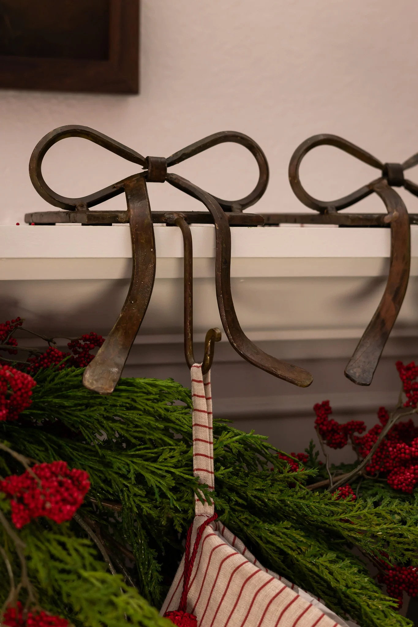 Noelle Bow Stocking Holder | Cottage and Key