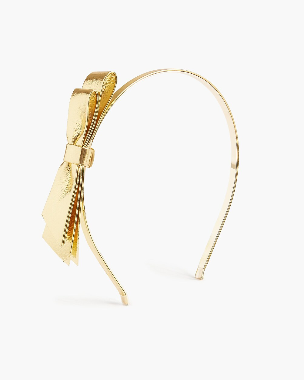 Girls' gold bow headband | J.Crew Factory