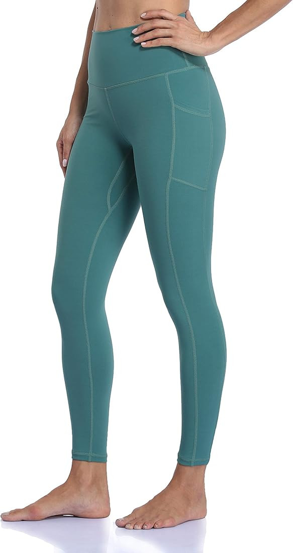 Women's High Waisted Yoga Pants 7/8 Length Leggings with Pockets | Amazon (US)