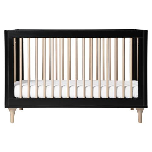 Babyletto Lolly Black Pine Convertible Crib with Toddler Bed Conversion Kit | Kathy Kuo Home