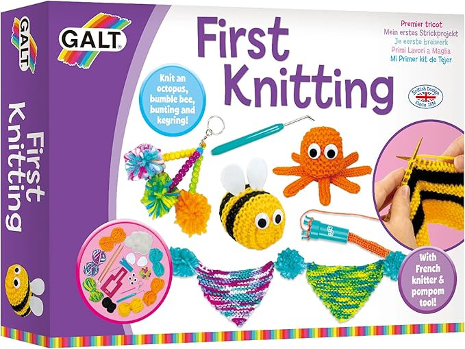 Galt Toys, First Knitting, Kids' Craft Kits, Ages 6 Years Plus | Amazon (UK)