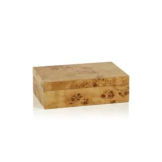 Dubbo Burl Wood Design Decorative Box | Bed Bath & Beyond