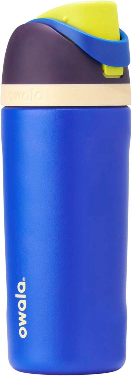 Owala Kids FreeSip Insulated Stainless Steel Water Bottle with Straw for Sports, Travel, and School, BPA-Free Sports Water Bottle, 16 oz, Celestial Sphere | Amazon (US)