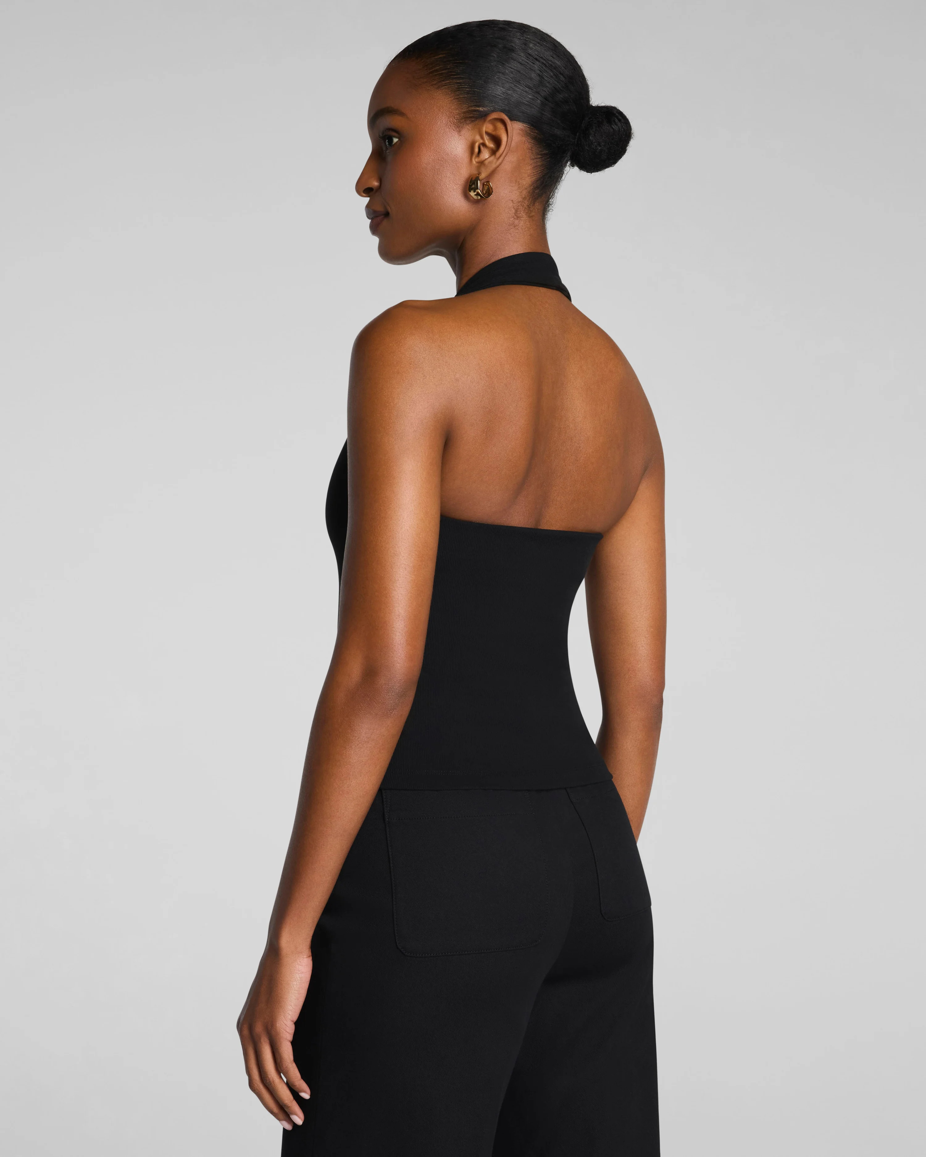 Ribbed Knit Halter Tank | Spanx