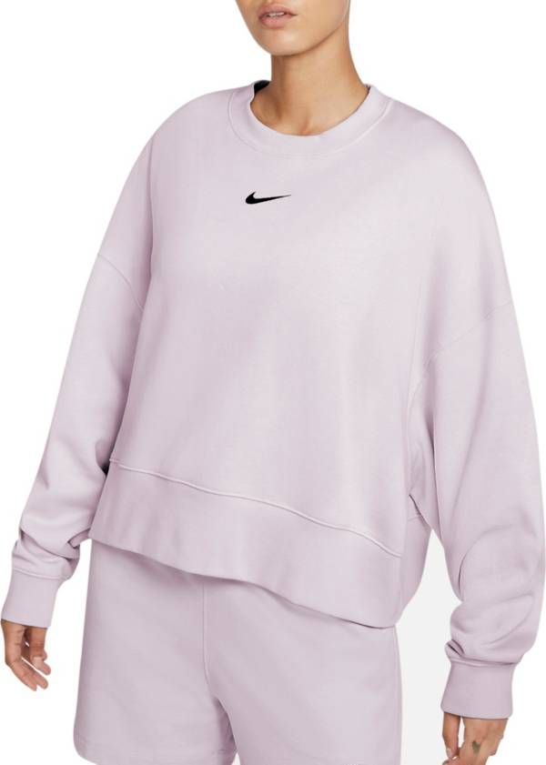 Nike Women's Sportswear Essentials Oversized Fleece Crewneck Sweatshirt | Dick's Sporting Goods | Dick's Sporting Goods