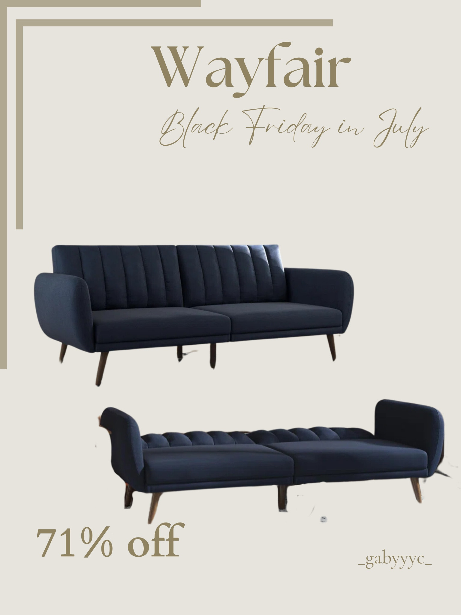 @wayfair Black Friday in July sale 🙌🏼🏃🏻‍♂️
This couch comes in a lot of different colors and it’s having a great SALE 🙌🏼🙌🏼



#LTKSaleAlert #LTKU #LTKHome