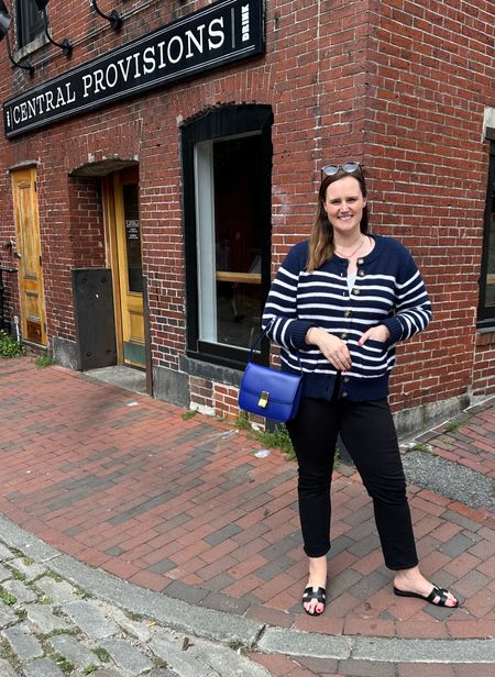 Summers in Maine call for cozy layers - I love the Marin Sweaters from La Ligne (they are so soft and cozy!) and earlier this summer I bought this cardigan version and I’ve been wearing it nonstop! (Im in true size, XL) 