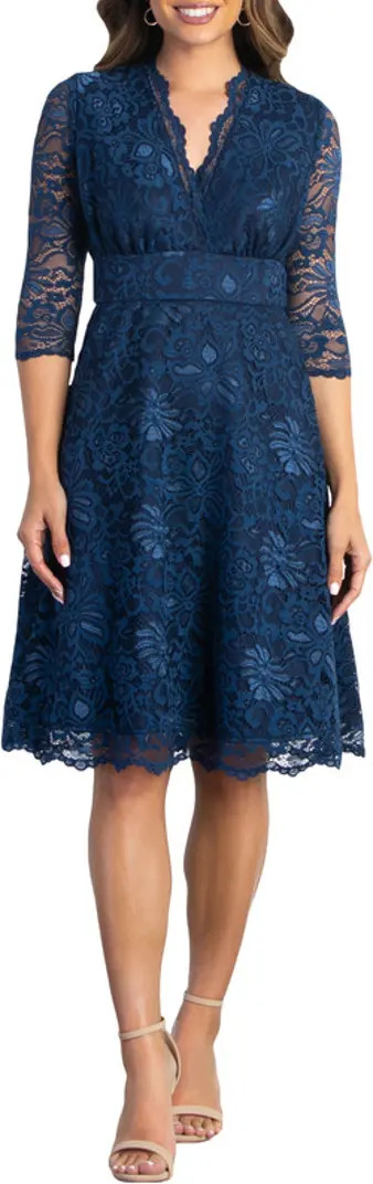 Kiyonna Mademoiselle A-Line Lace Cocktail Dress | Nordstrom | Nordstrom