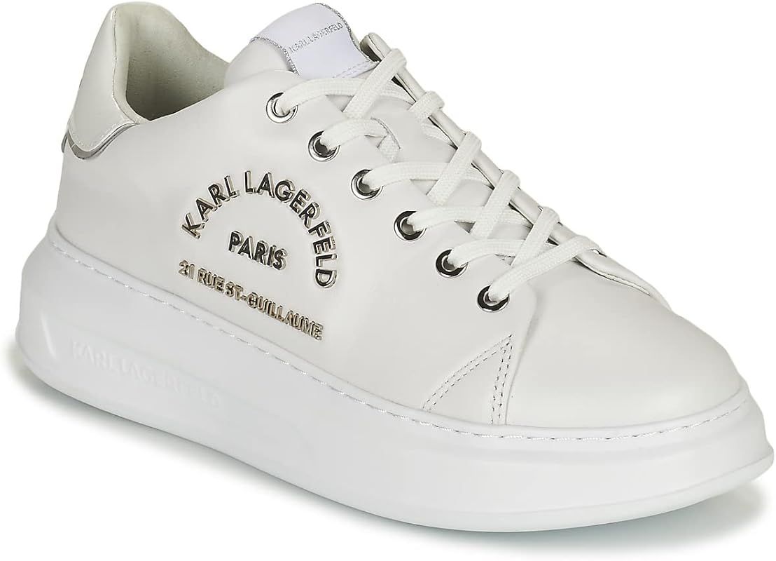 Karl Lagerfeld Women Kapri Maison high-top Sneakers White - Silver | Amazon (UK)