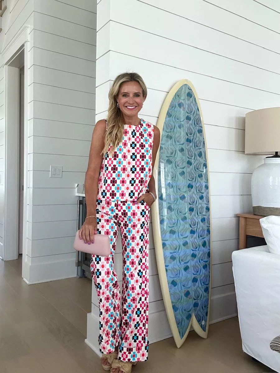 Literal pant set PERFECTION—I mean, how fab is this abstract print from Avara's Natasha summer collection? Obsessed with how easy it is to style with matching pants or white denim, just add cute heels and you're vacay or dinner date ready. Grab 15% off this darling summer set with code FANCY15 (wearing XS in both for reference!). 

 #LTKSeasonal #LTKFindsUnder100 #LTKStyleTip