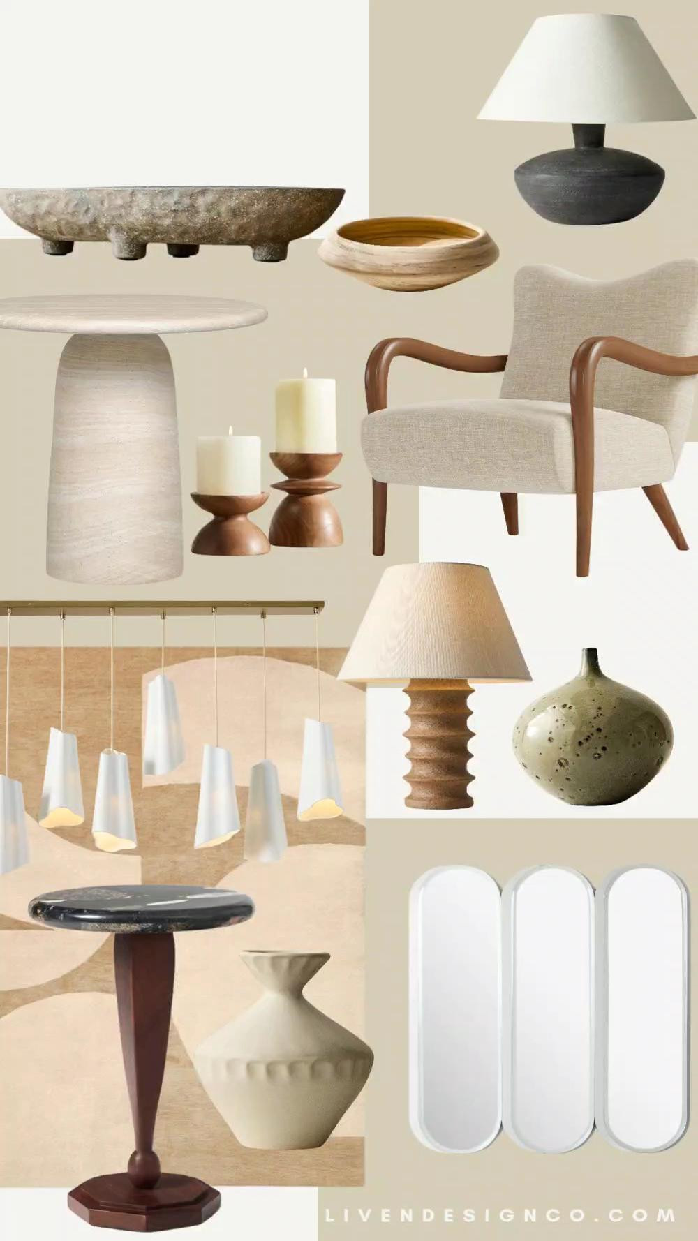 Sculptural design. Home decor. Furniture. Modern chair. Living room. Neutral rug. Candle holders. Decorative bowl. Ceramic vase. Lamp. Accent table. Home trends

#LTKSeasonal #LTKHome #LTKSaleAlert