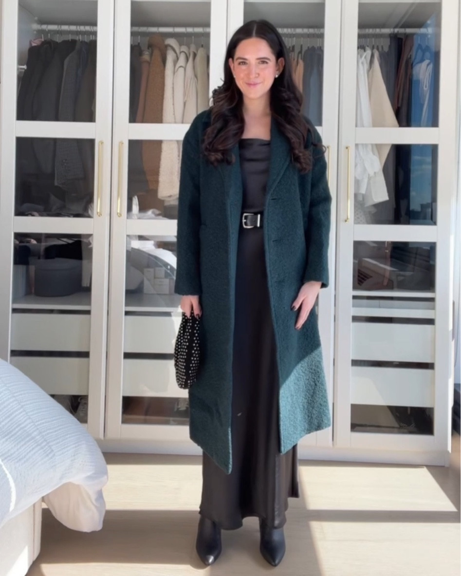 0 skirt 
Small top
XSmall jwckey
XSmall belt

Madewell, madewell sale, holiday outfit, slip skirt, winter coat

#LTKHoliday #LTKCyberWeek #LTKstyletip