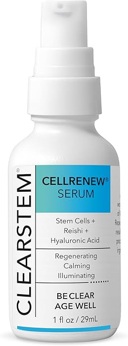 CLEARSTEM - CELLRENEW - Collagen Stem Cell Serum - Acne + Youthful Skin Face Serum - Hyaluronic A... | Amazon (US)