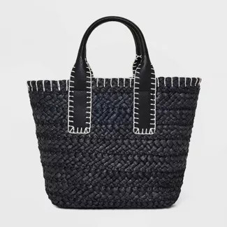 Straw Mini Tote Handbag - Universal Thread™ | Target