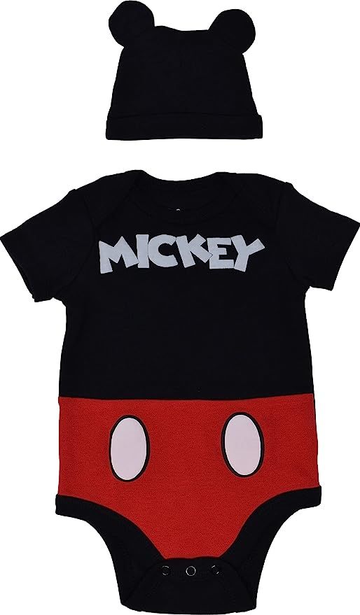 Disney Baby Bodysuit with Hat: Toy Story, Pooh, Incredibles, Monsters & Mickey | Amazon (US)