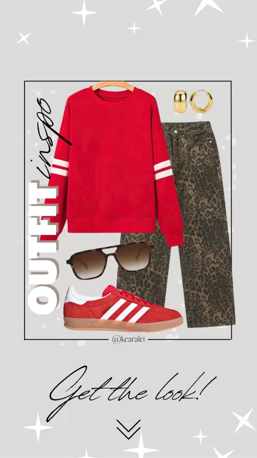 Fall outfits summer outfit cool mom outfit casual outfits sporty outfit idea game day outfits Free People inspired outfit looks for less Amazon fashion affordable outfits red varsity oversized sweatshirt shirt top with leopard print pants wide leg pants barrel jeans red gazelle adidas sneakers shoes boho outfit casual mom outfit momiform mom style midsize outfit Kansas City chefs Utah Utes football  outfitgame day || #freepeople #boho #amazon #walmart #target #fashion #fall #teacher
.
.
deals sales sale alert Amazon fashion, teacher outfits, business casual, casual outfits, neutrals, street style, Midi skirt, Maxi Dress, Swimsuit, Bikini, Travel, skinny Jeans, Puffer Jackets, Concert Outfits, Cocktail Dresses, Sweater dress, Sweaters, cardigans Fleece Pullovers, hoodies, button-downs, Oversized Sweatshirts, Jeans, High Waisted Leggings, dresses, joggers, fall Fashion, winter fashion, leather jacket, Sherpa jackets, Deals, shacket, Plaid Shirt Jackets, apple watch bands, lounge set, Date Night Outfits, Vacation outfits, Mom jeans, shorts, sunglasses, Disney outfits, Romper, jumpsuit, Airport outfits, biker shorts, Weekender bag, plus size fashion, Stanley cup tumbler, boots booties tall over the knee, ankle boots, Chelsea boots, combat boots, pointed toe, chunky sole, heel, high heels, mules, clogs, sneakers, slip on shoes, Nike, adidas, vans, dr. marten’s, ugg slippers, golden goose, sandals, high heels, loafers, Birkenstocks, Steve Madden Target, Abercrombie and fitch, Nordstrom

#LTKootd #LTKSeasonal #LTKSaleAlert