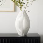 Sanibel White Textured Ceramic Vases | West Elm (US)
