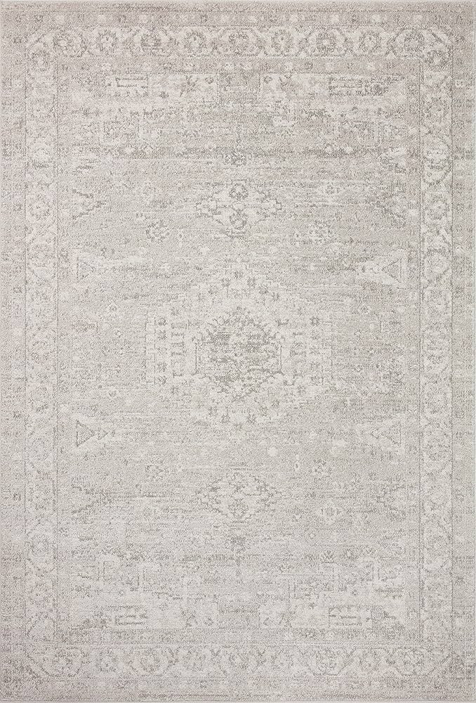 Loloi II Odette Collection ODT-02 Silver/Ivory, Traditional 7'-10" x 10' Area Rug | Amazon (CA)