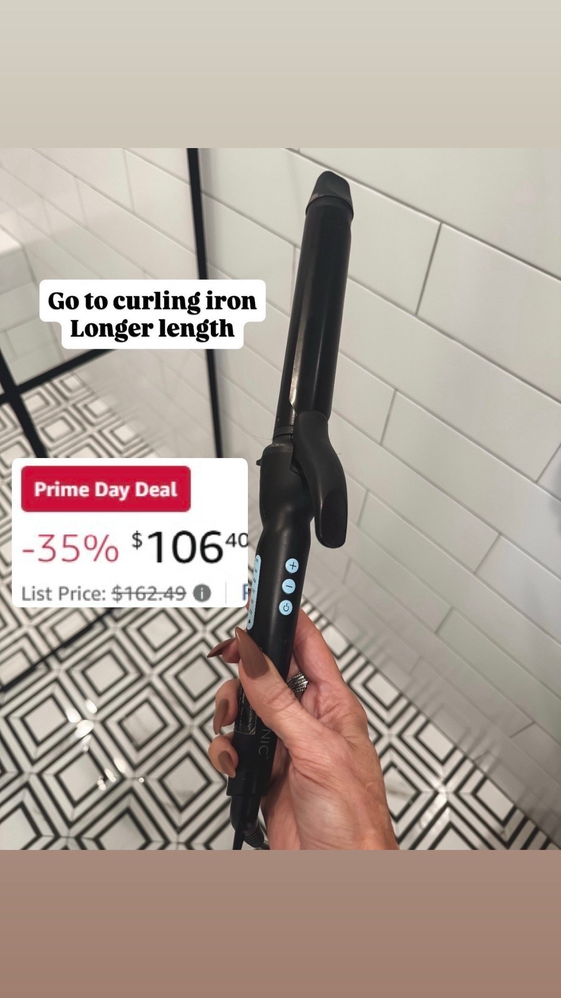 Prime Day Deal
Literally the best curling iron EVER!! Plus it’s longer in length…great for long locks 1.25"

Favorite things i love 
Amazon best of fashion and home finds 
#LTKStyleTip
#LTKOver40 #LTKmorningroutine #LTKBeauty

#LTKSaleAlert