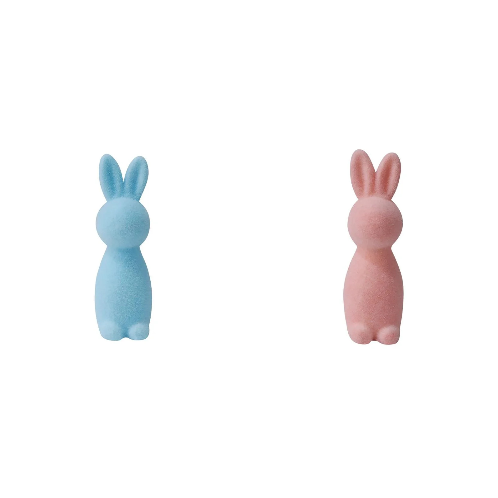 Fozruso Easter Flocked Bunny Desktop Decor, 7.48 Inch, Blue+Pink,Best Way Together To Celebrate | Walmart (US)