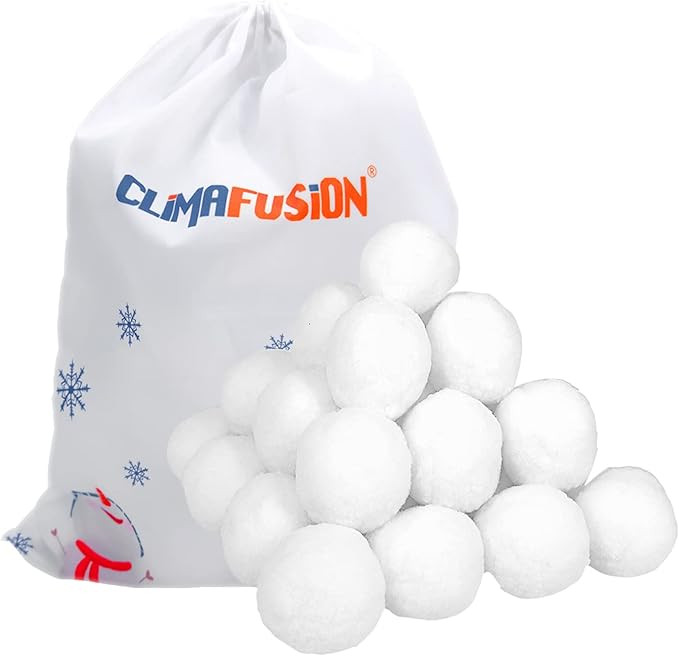 20 Pack Fake Snowballs for Kids Indoor and Outdoor, 3 inch Christmas Snow Balls for Fights, Fake ... | Amazon (US)