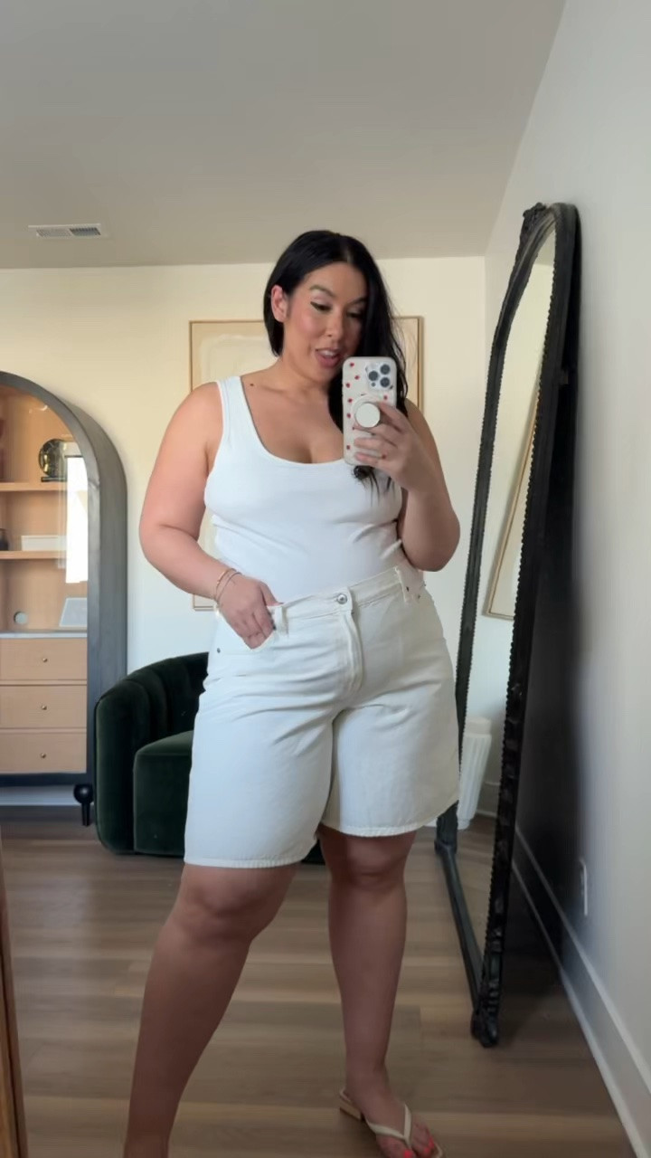 Midsize denim shorts! I’m in a size 33. Abercrombie sale happening now; 20-40% off shorts & swim plus 20% off almost everything else! 
-
-
-
midsize jean shorts, midsize fashion, midsize style, summer shorts, curvy denim, curvy outfit inspo

#LTKootd #LTKSaleAlert #LTKMidsize