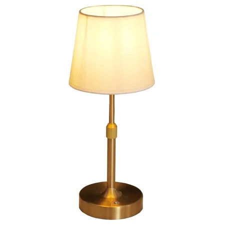 LOFTER-Pro Cordless LED Table Lamps, 5200mAH Built-in Rechargeable Battery, Stepless Dimming Touch Control, Height Adjustable, Patio Table Lamp, Bedside Nights, Ambient Light for Restaurant (Gold) | Walmart (US)