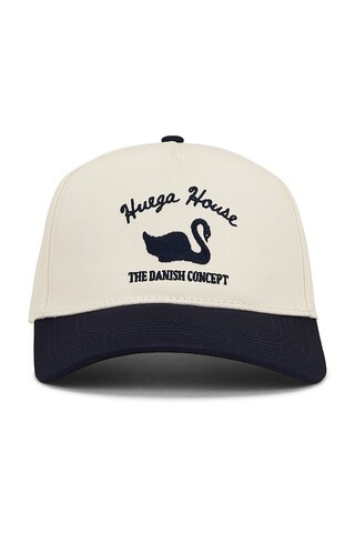 Huega House Vintage Swan Hat in Navy & Natural from Revolve.com | Revolve Clothing (Global)