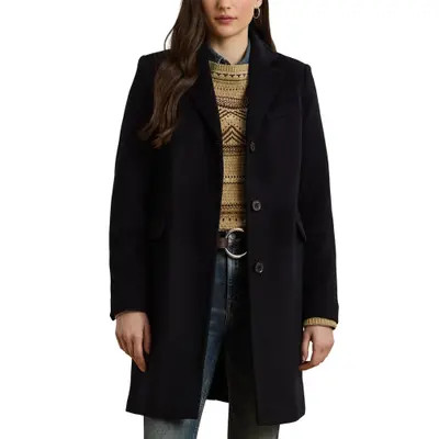 Lauren Ralph Lauren Longline Wool Blend Coat in New Vicuna at Nordstrom, Size 0 | Nordstrom