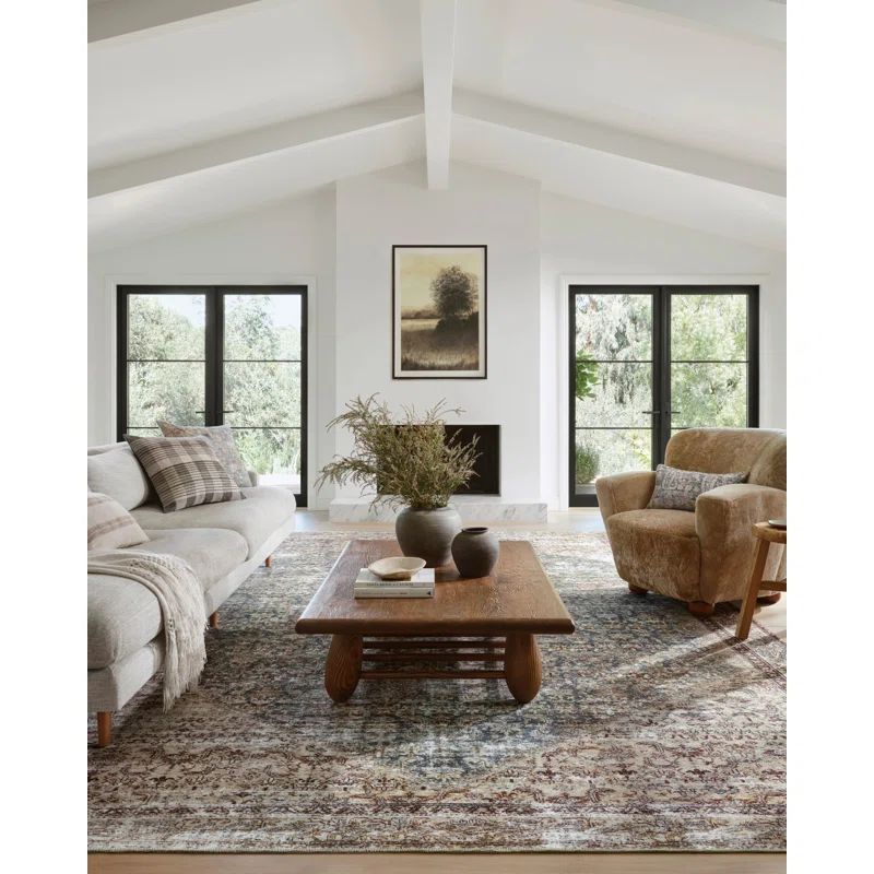 Georgie Oriental Teal/Antique Area Rug | Wayfair North America