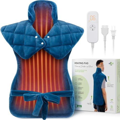 Heating Pad for Neck Shoulders & Back Pain Relief, Father's Day Gifts for Dad Husband Uncle,Gifts... | Amazon (US)