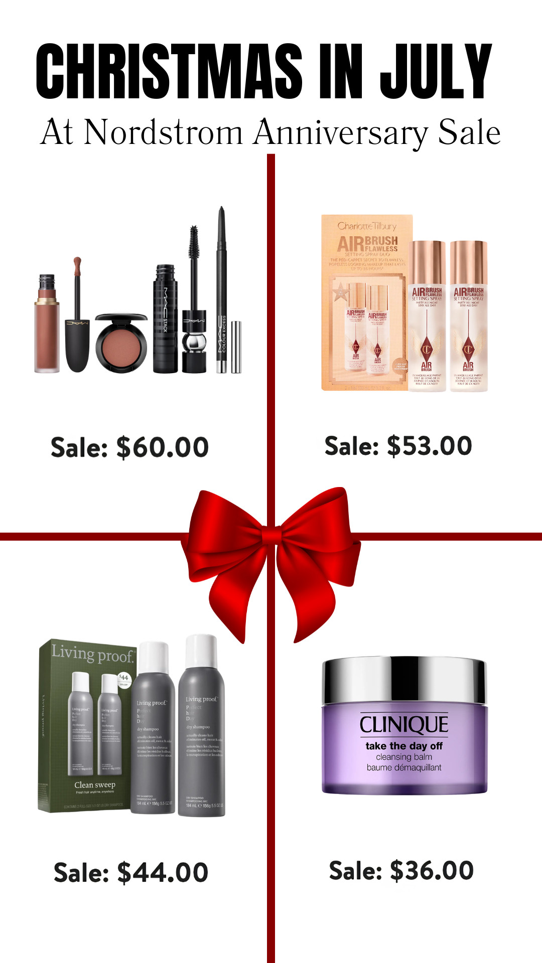 These beauty favorites are the perfect “Christmas in July” buys from the Nordstrom Anniversary Sale. Whether you’re stocking up on everyday essentials or checking names off your holiday gift list early, these sets are too good to pass up.

👩‍💻 LTK PRO TIPS
❤️ Heart = Support my posts ;-)
🔖 Save = Get sale & restock alerts for the things you love!
📋 Lists = Keep favorites organized (List ideas: Christmas, Birthdays, and Vacations!)
📲 Share = Send lists and products to a friend (or your daughters like me).
💬 Comment = Ask me anything, and I’ll answer. ;-) 

 #LTKSeasonal #LTKOver40 #LTKSaleAlert